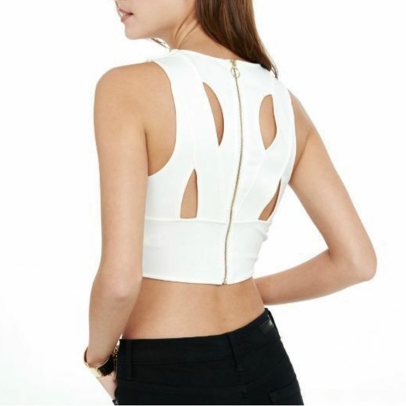 $7 CLEARANCE SALE - Express XS White Cop Top - Picture 2 of 9
